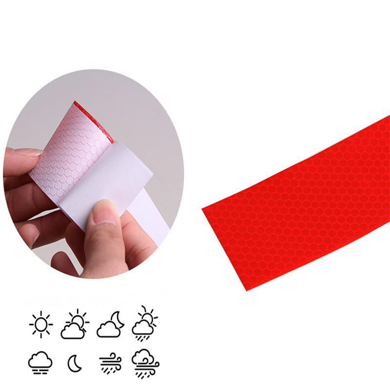 Set 5/ 10 miếng dán phản quang cảnh báo an toàn cho xe hơi
