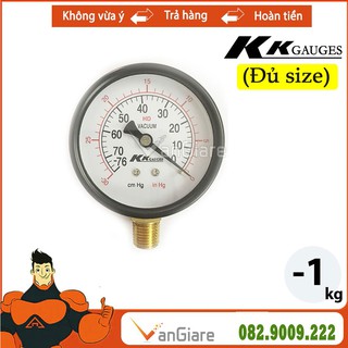Đồng hồ áp suất chân không -1kg KK Gauge