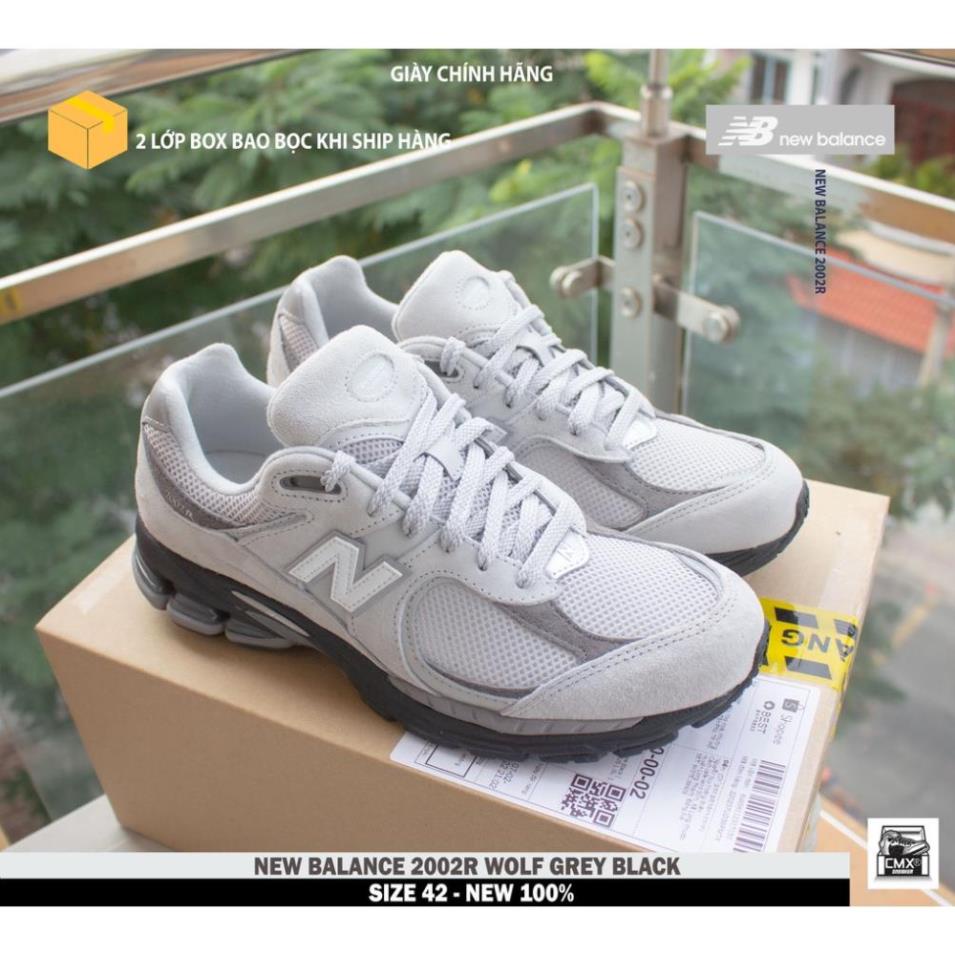 Giày New Balance 2002R Wolf Grey Black - HÀNG CHÍNH HÃNG 100%