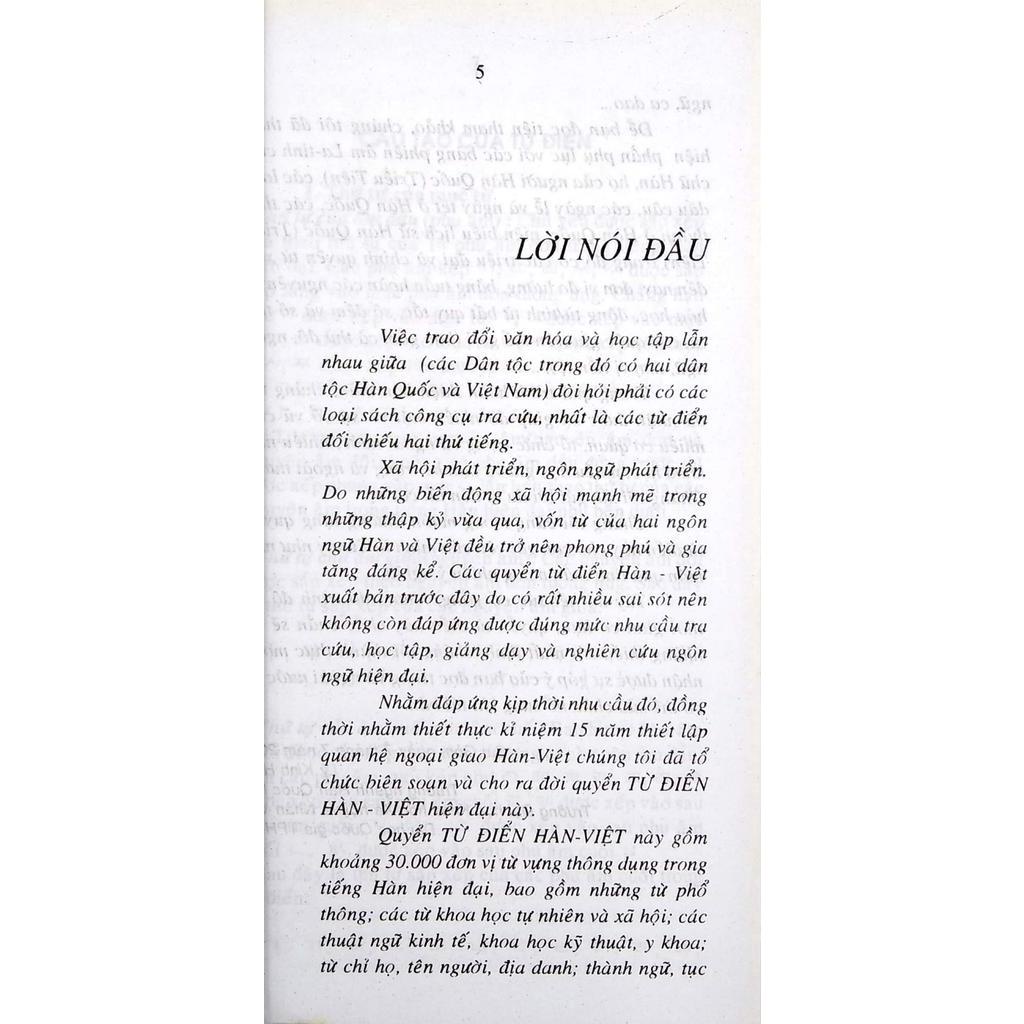 Sách - Từ Điển Hàn Việt