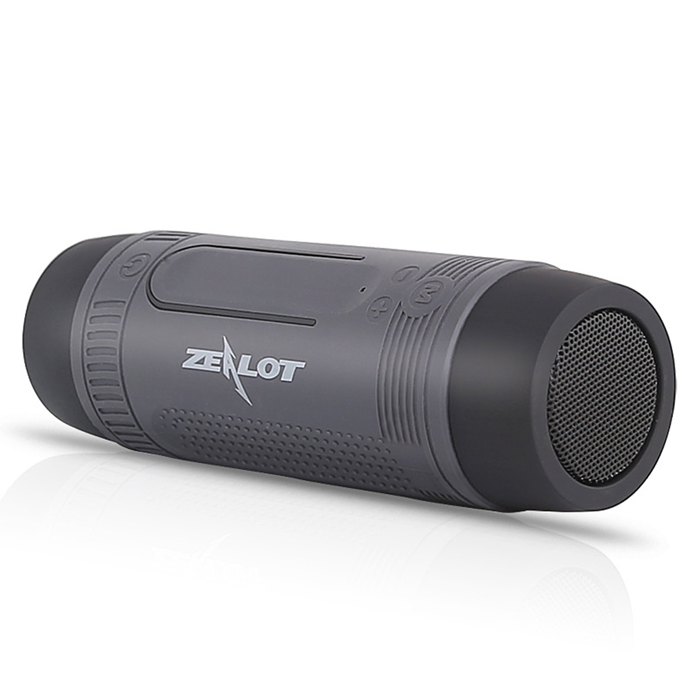 ZEALOT S1 Wireless Bluetooth Speaker FM radio Outdoor Portable Bicycle Speaker mini Column +Power Bank+Flashlight+Bike+Mount