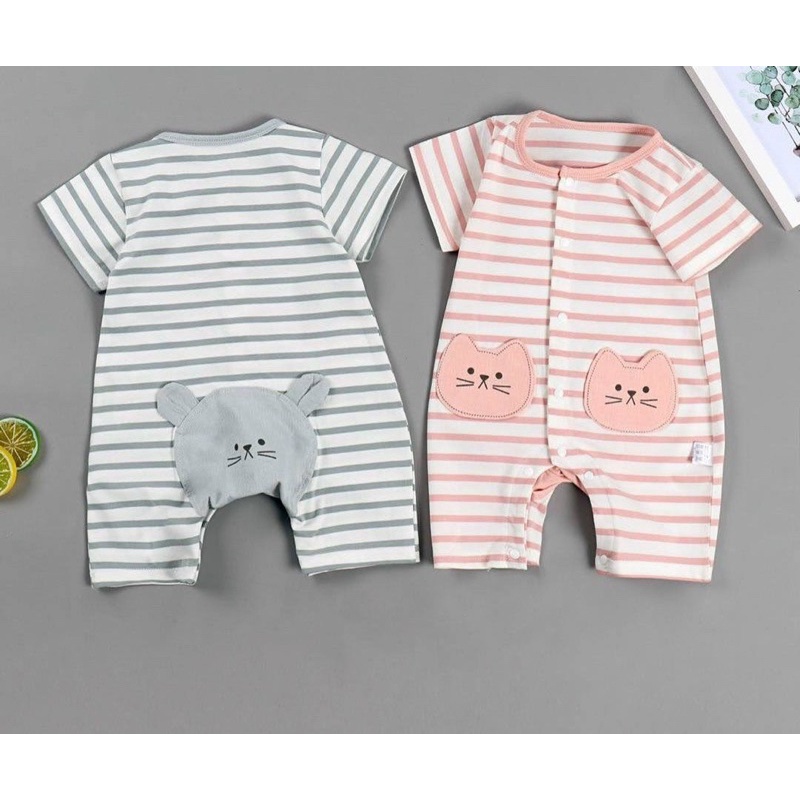 Bodysuit  cộc tay cài giữa qc loại đẹp cotton co giãn 4 chiều