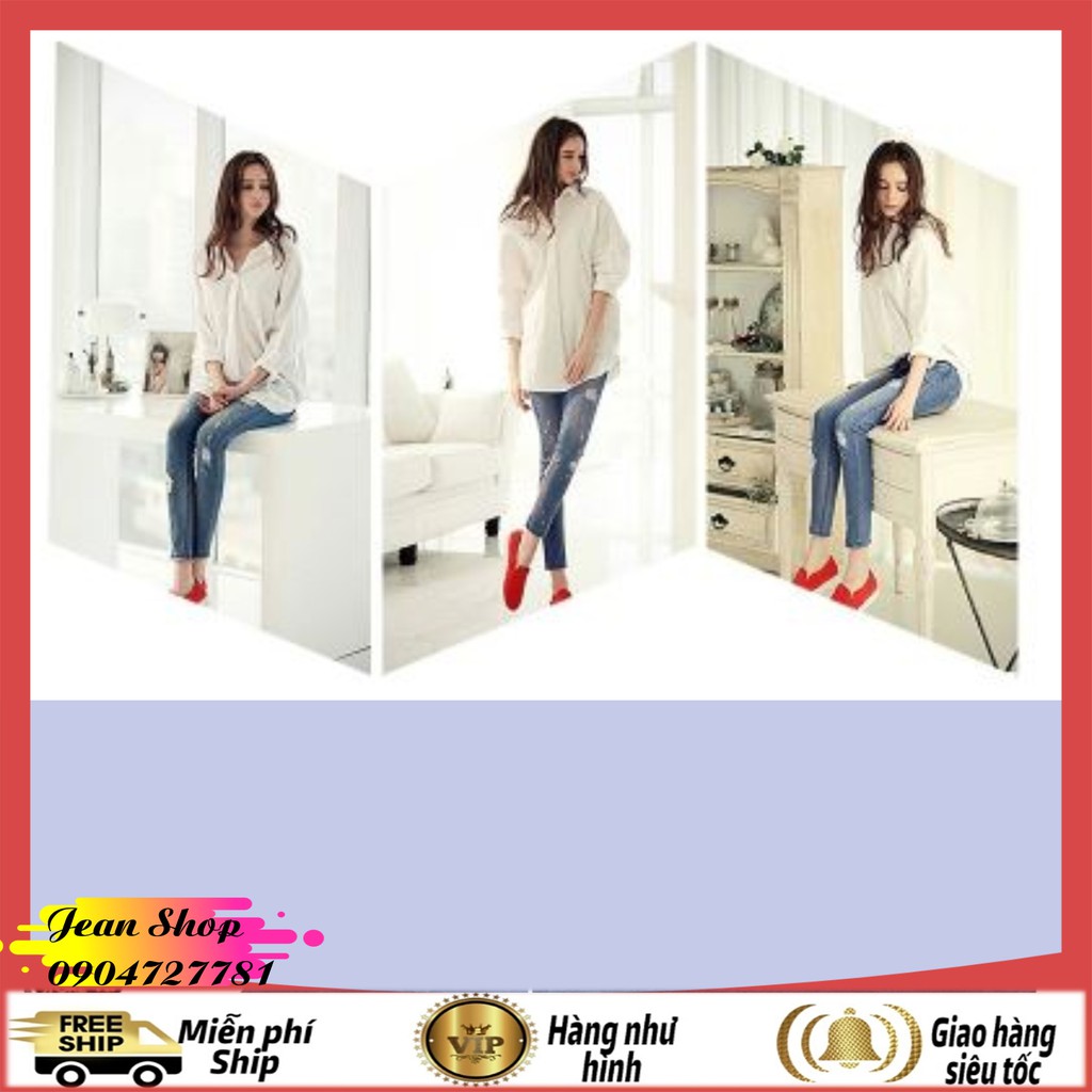 Quần bò cạp cao nữ 🍎FREE SHIP🍎 Quần jean nữ giá rẻ hàng Quảng Châu Q36 | BigBuy360 - bigbuy360.vn