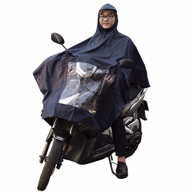 Áo mưa vải dù siêu bền - Áo mưa vải dù tổ có kiếng một đầu