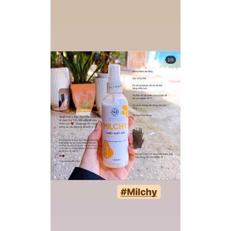 MILCHY Hair Mist - Xịt Dưỡng Váng Sữa | BigBuy360 - bigbuy360.vn