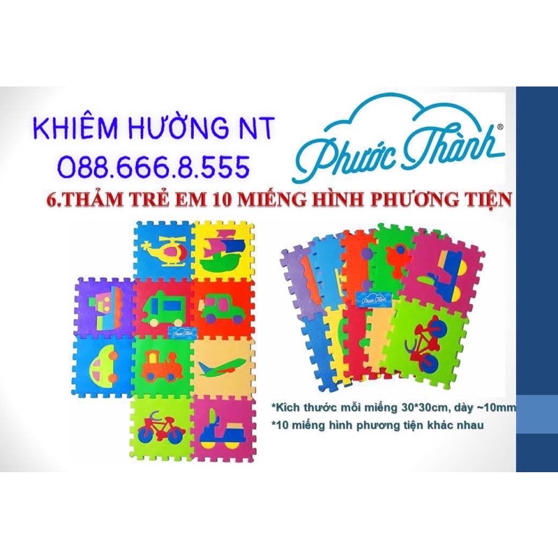 Thảm Xốp 2 mặt cho bé vui chơi thỏa thích