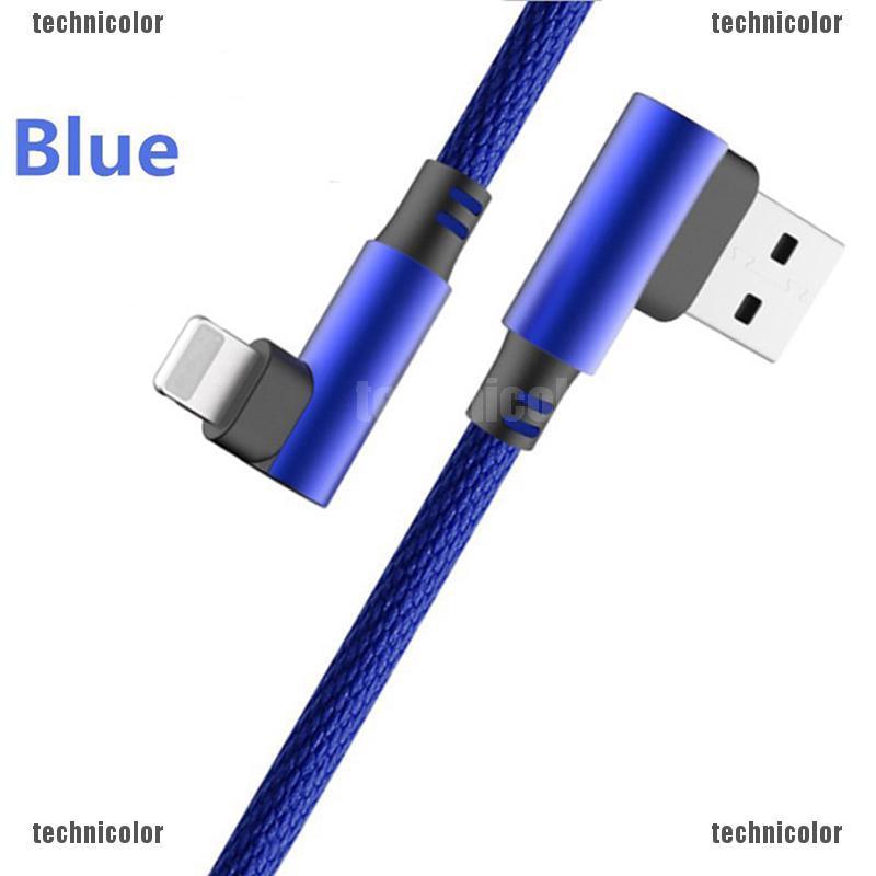 Dây Cáp Sạc Nhanh Truyền Dữ Liệu Đầu USB Góc 90 Độ Cho Điện Thoại Android / IOS