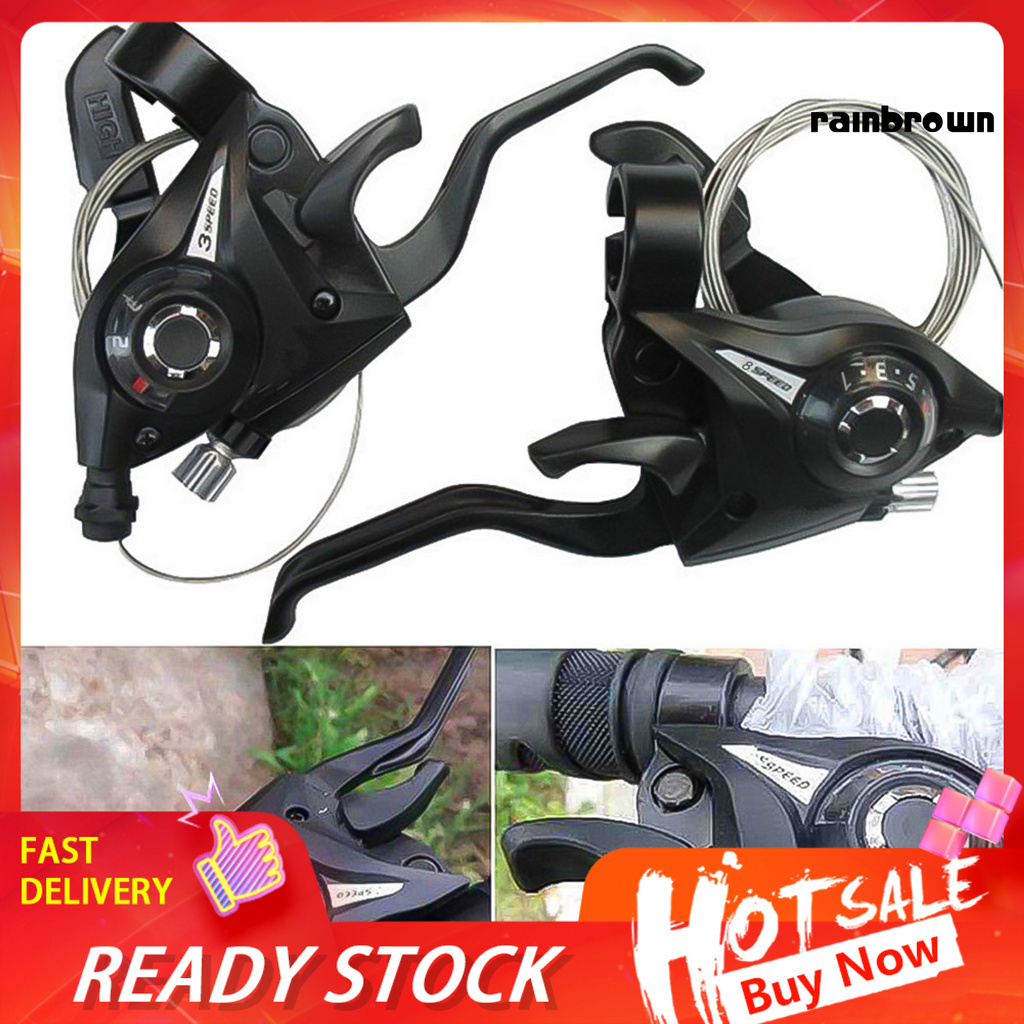 Tay Nắm Cần Số Xe Đạp Leo Núi EF51-8 3x8 Bằng Hợp Kim Nhôm Tiện Dụng