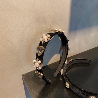 Bờm tóc nhung đính đá