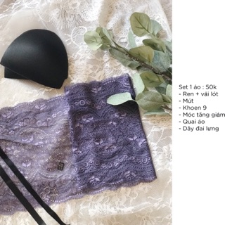 Set phụ liệu may áo bra