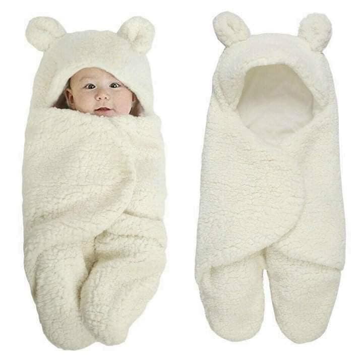 Ủ GẤU Baby blanket LÔNG CỪU SIÊU ẤM cho bé