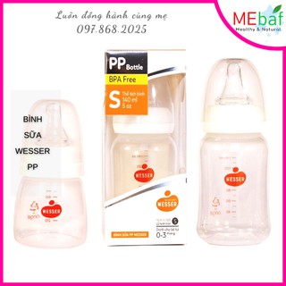 Bình Sữa Wesser PP 140ml - 250ml [Mẫu Mới]