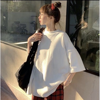 Áo thun trơn Đen Trắng Unisex Freesize