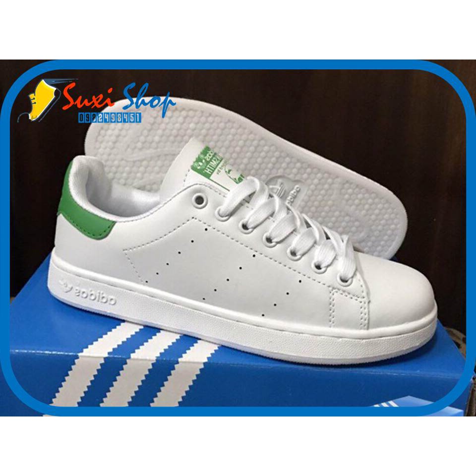 Giày Adidaz Stan Smith Gót xanh