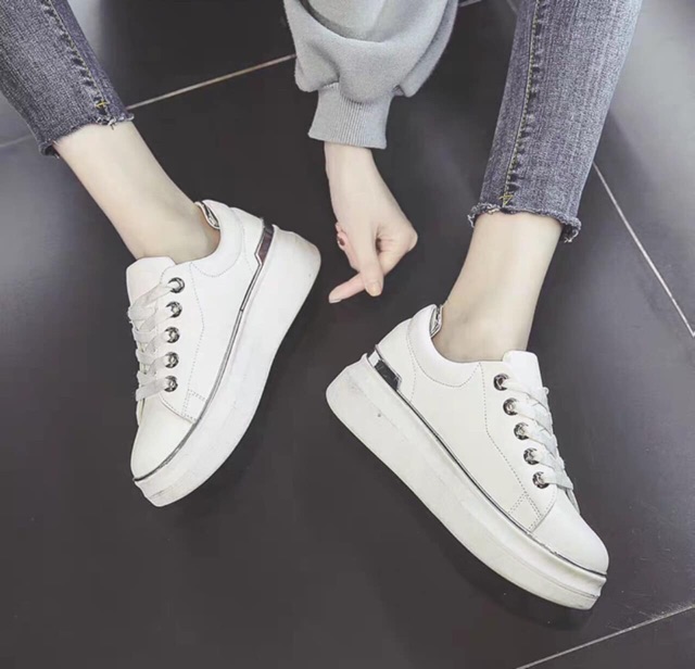 ( Xả lỗ ) Giày Sneaker nữ 5P QC Cao Cấp - Full size 36-40