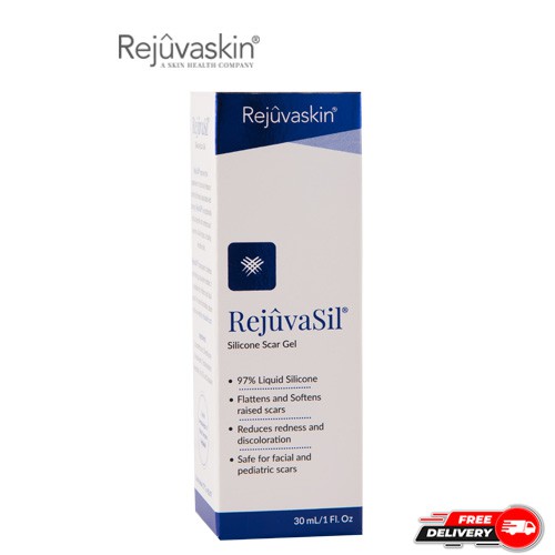Gel ngăn ngừa sẹo và làm xẹp sẹo lồi,sẹo phì đại REJUVASKIN Rejuvasil 30ml-làm mờ sẹo nhanh chóng