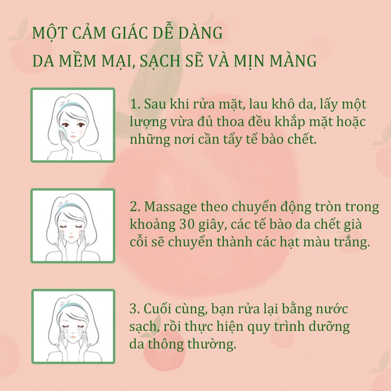 Kem tẩy tế bào chết Tẩy Da Chết Body Quả dưa chuột KISS BEAUTY Hiệu quả sau 5 ngày dùng loại bỏ da sạm màu KB-QJZ01