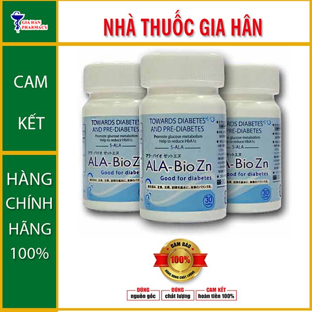 Viên ALA-Bio - Giải Pháp Cho Bệnh Nhân Tiểu Đường (Lọ 30 viên)