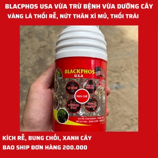Blackphos usa trừ bênh vàng lá thối rễ, nứt thân xì mủ, thối trái thối thân, kich rễ, bung chồi, xanh cây