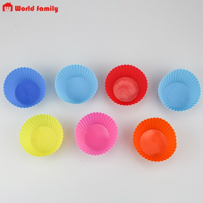 Khuôn cupcake silicon 7cm Dùng Làm Khuôn Bánh , Muffin, Thạch, Rau Câu  Hiện Đại