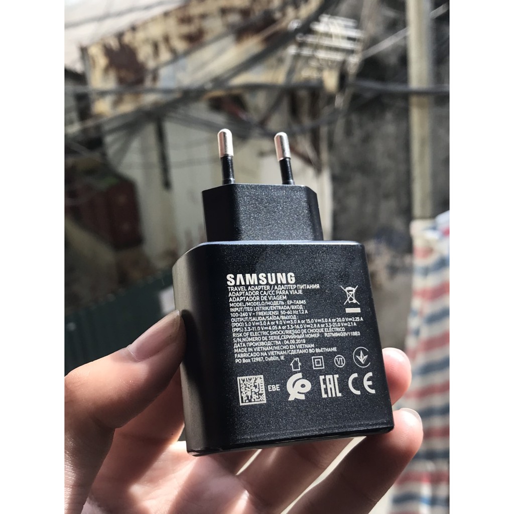 Sạc Nhanh Samsung 45W Cho S20 Ultra - Hàng Chính Hãng