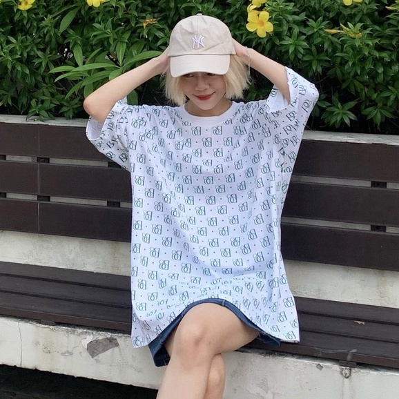 Áo Thun BOO Unisex Nam Nữ Dáng Oversize Vải Cotton Cao Cấp In tràn Pattern Graphic Logo OOB Nhiều Màu Trend