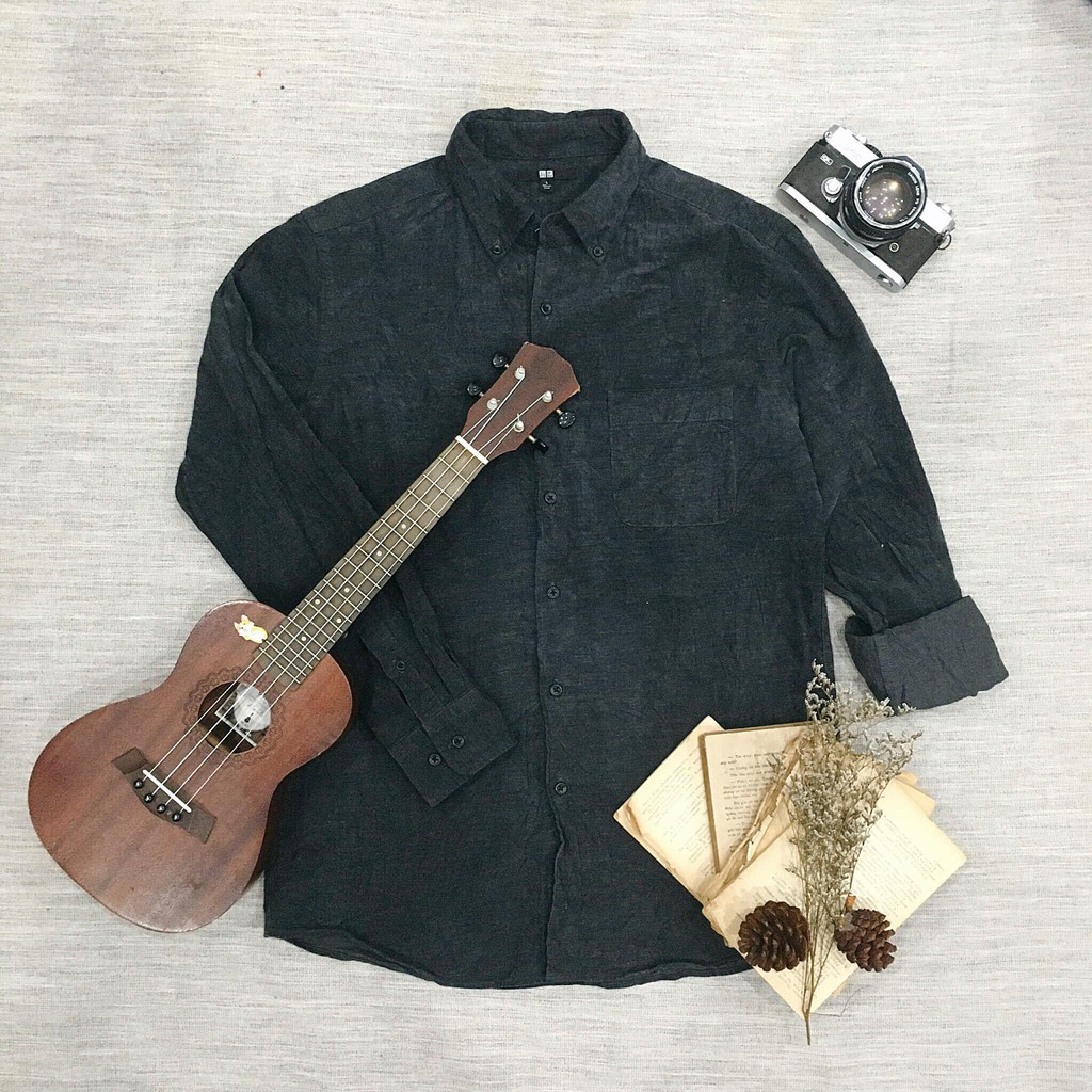 Sơ mi Nhung tăm Vintage Nhật Secondhand