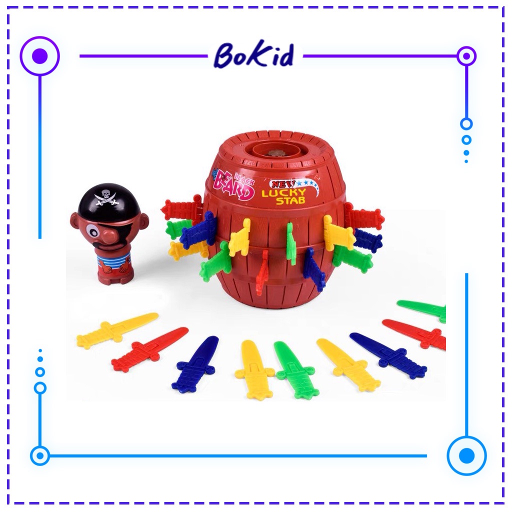 Đồ chơi trí tuệ - Đồ chơi đâm thùng bia hải tặc cho bé siêu hấp dẫn