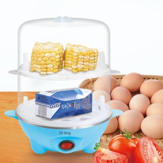 Thiết bị gia dụng, nhỏ nhiều lớp, 1 tủ hấp trứng công suất lớn, luộc mini, tạo tác bữa sáng tự động ngắt điện