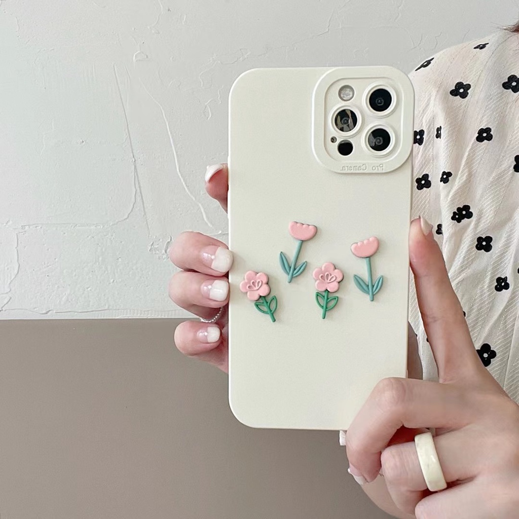 Ốp Điện Thoại Họa Tiết Hoa Nhỏ Xinh Xắn Cho iPhone 14 Pro Max 13 Pro Max 12 Pro Max 11 Pro Max 7 8 Plus