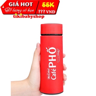 Bình thủy tinh giữ nhiệt Cà phê Phố - 450ml