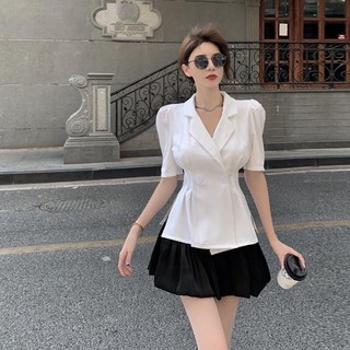 Set bộ vest đùi mix chân váy cá tính