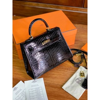 Túi W888-25 Kelly tag vàng đẹp mê