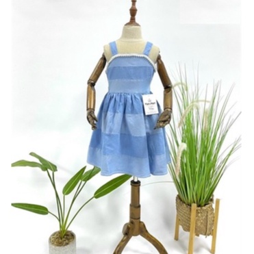 Váy cho bé gái vải jean 2 dây size đại
