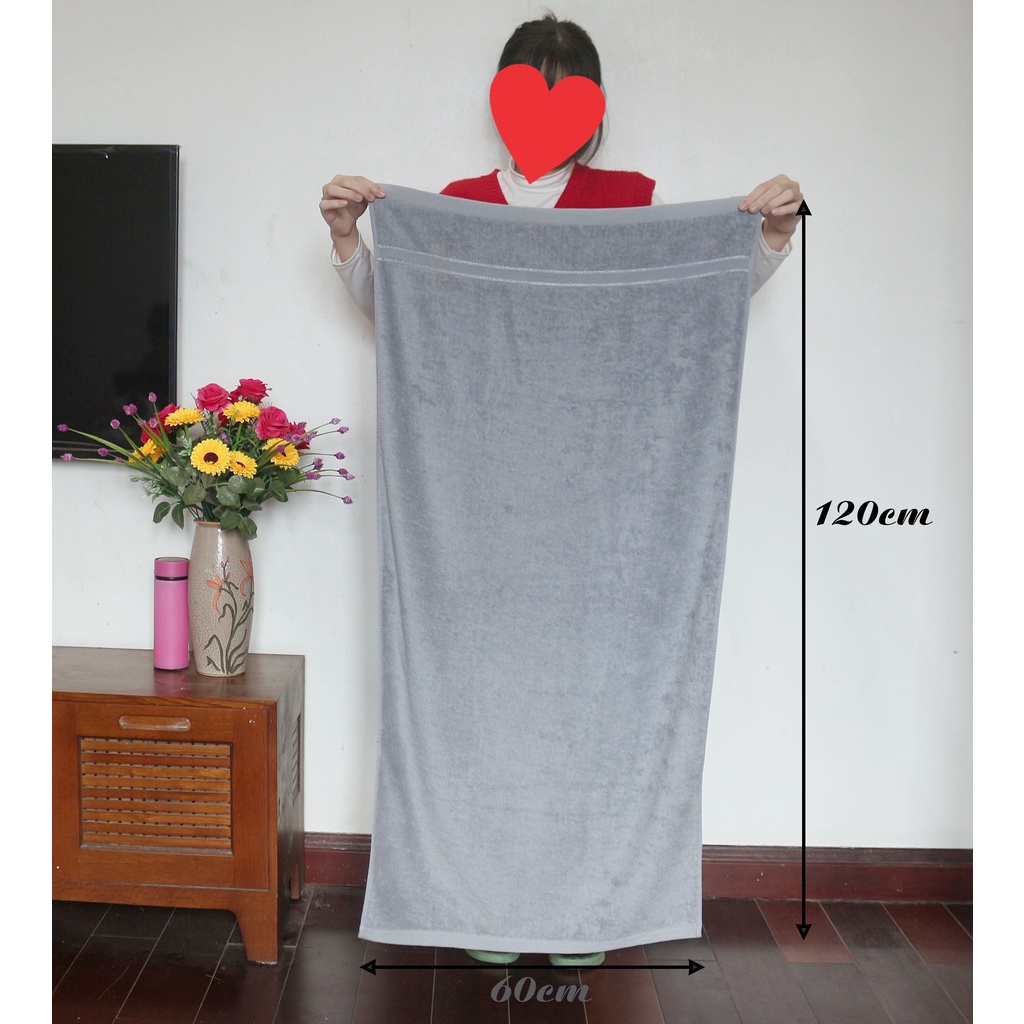 Khăn tắm, Khăn mặt cao cấp 100% cotton dày dặn mềm mại thấm hút cực tốt_Khăn tắm Hanoitex