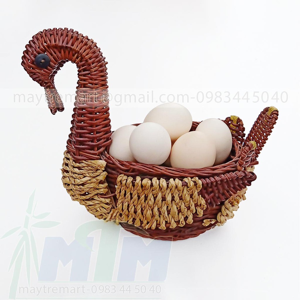 Khay mây l Đĩa mây bắp thiên nga mỏ vịt