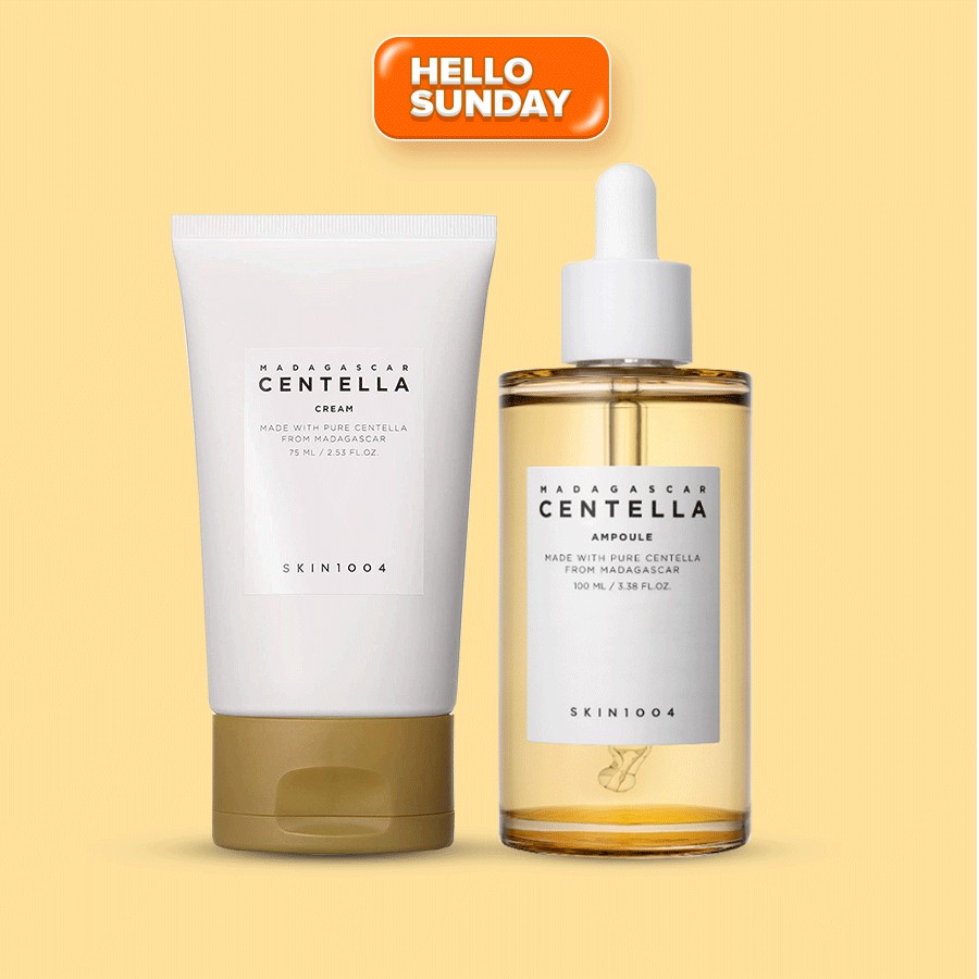 Combo Dưỡng Da Từ Rau Má SKIN1004 Madagascar Centella: Tinh chất rau má 100ml và Kem dưỡng rau má 75ml | BigBuy360 - bigbuy360.vn