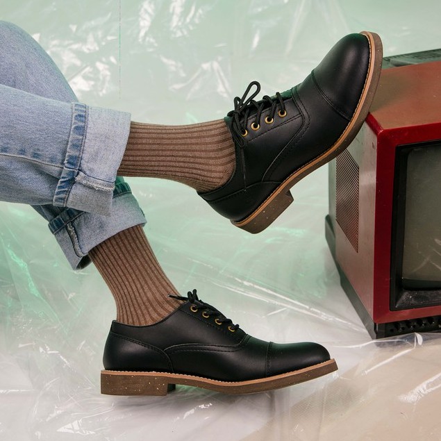 Giày Tây Nam Da Bò Sáp Đế CORK NIKTRIAL Lót Giày Tăng Chiều Cao Đệm Khí Tăng 2cm Thời Trang Vintage  - B21 Shoemaker