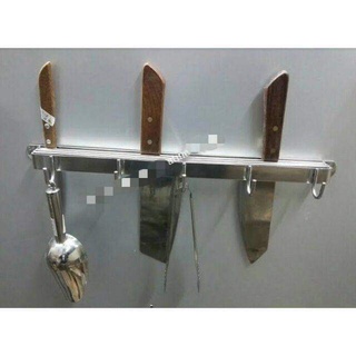 Giá cài dao inox có 4 móc treo