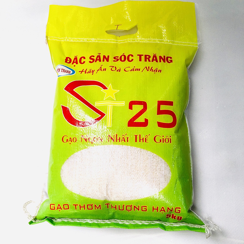 [Siêu Sale] Gạo ST25 túi 5kg - Vua Gạo Thế Giới - Gạo tự hào của Việt Nam