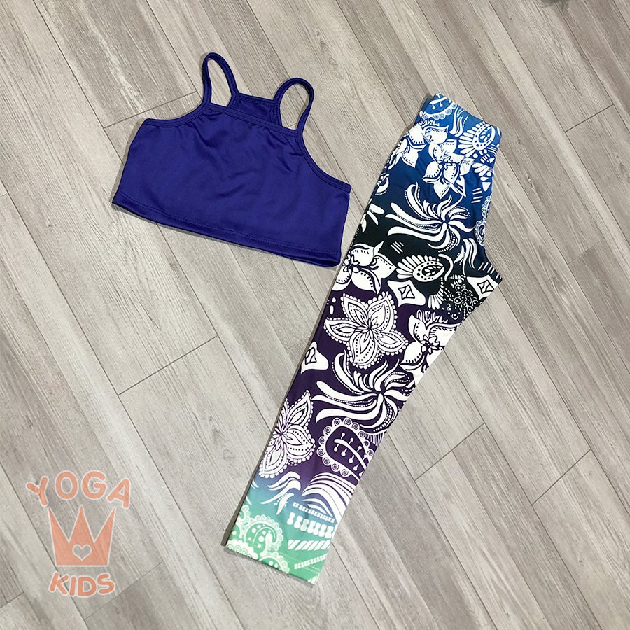 Áo 2 dây tập Yoga cho bé yêu | Áo 2 dây tập Yoga các màu trẻ em