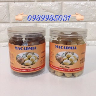 Hộp 250g Quả Macca úc nứt vỏ Tự nhiên - loại 1