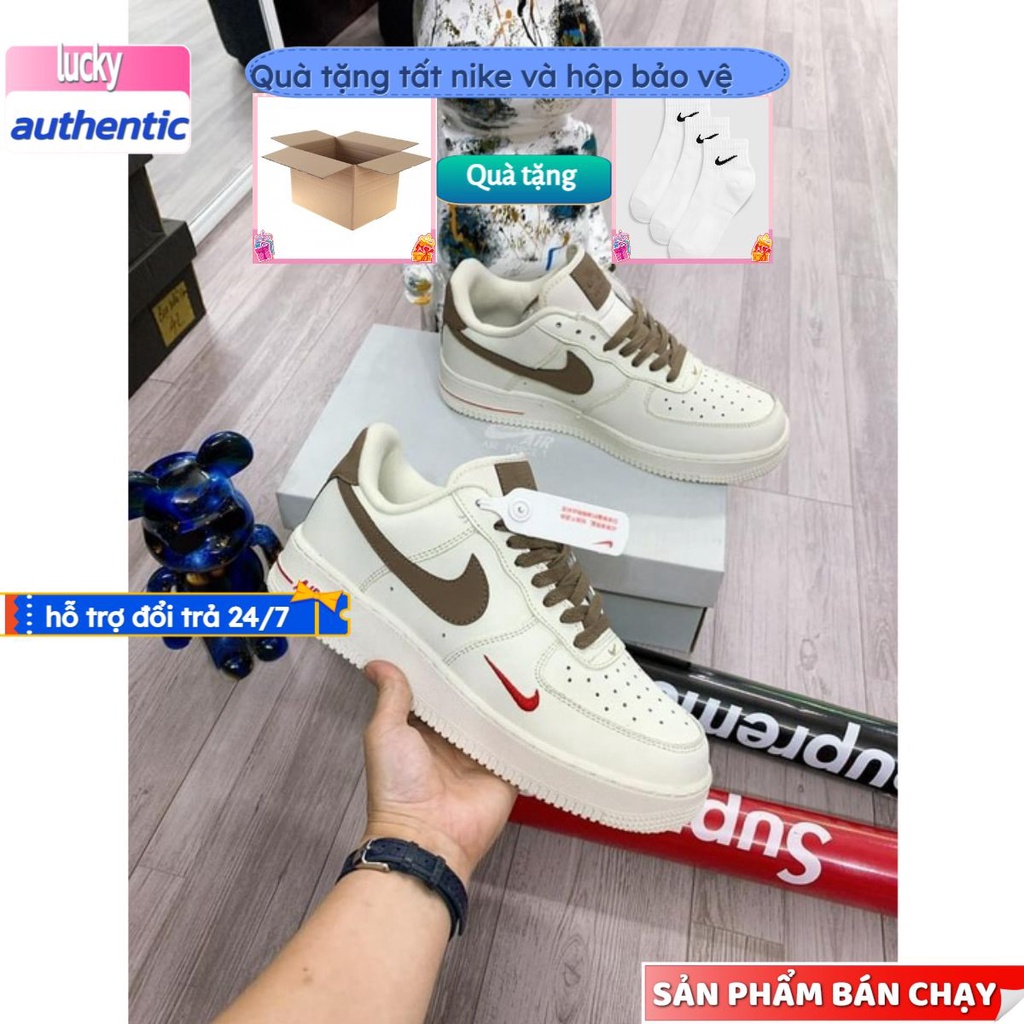 Giày Nike_Air Force 1 Vệt Nâu,Giày thể thao AF1 Vệt nâu hàng cực chất Full Box Bill lucky sneaker