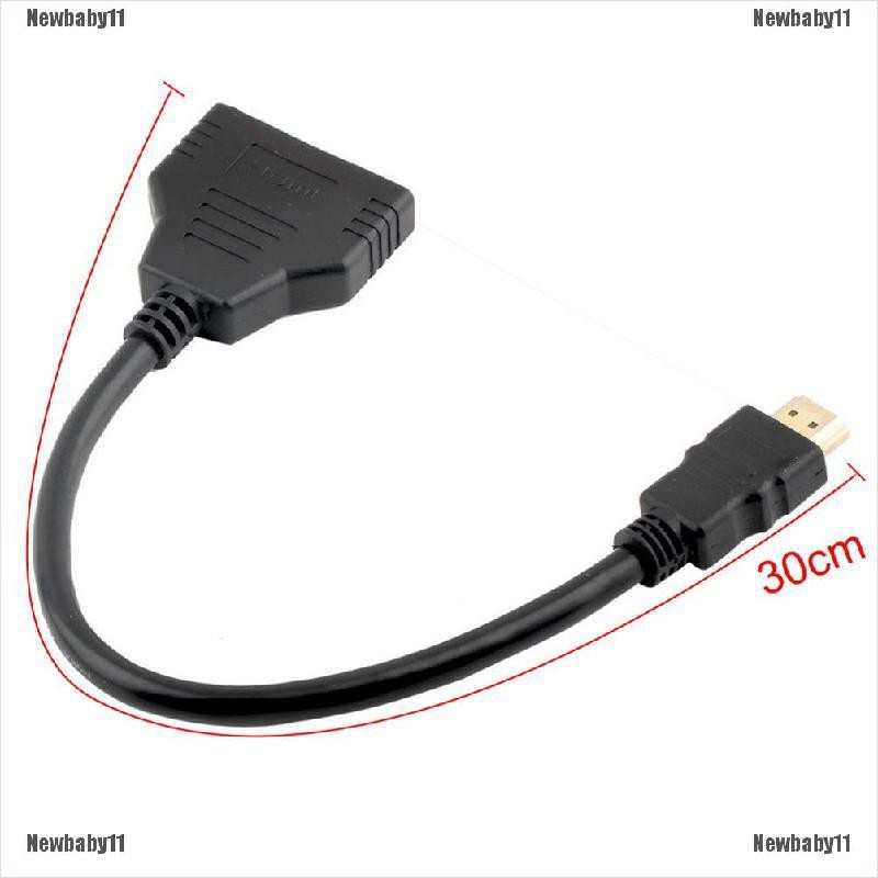 Dây Cáp Chia Cổng HDMI 1080P Sang 2 Cổng HDMI 2 Trong 1 Tiện Dụng