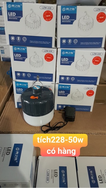 Bóng tích điện LED 38w-180w-200w (kèm sạc)