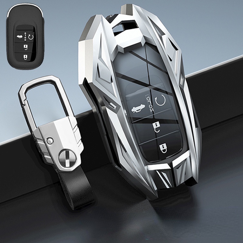 Vỏ Bọc Chìa Khóa Điều Khiển Từ Xa Bằng Hợp Kim+TPU Cho Honda CRV Civic Accord 2021 2022