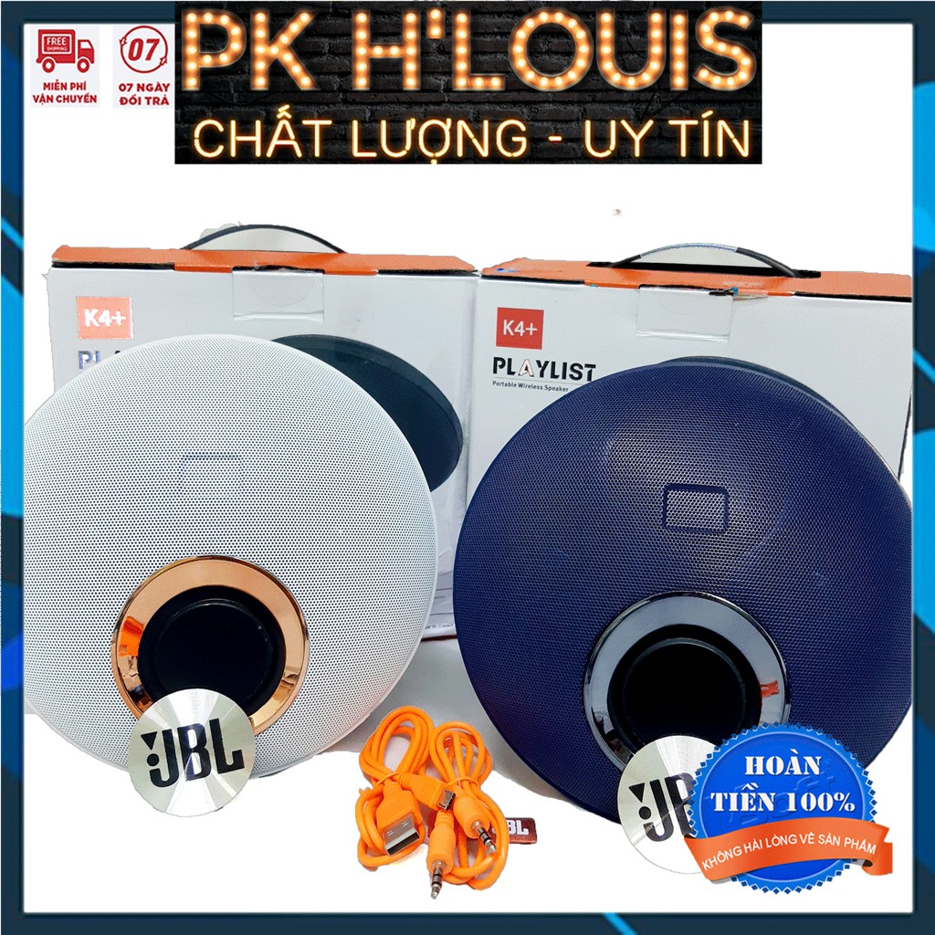 Loa bluetooth JBL K4+ mới, pin 4000mAh có thể sạc dự phòng, chống nước, âm thanh to chất lượng đỉnh, bluetooth 5.0