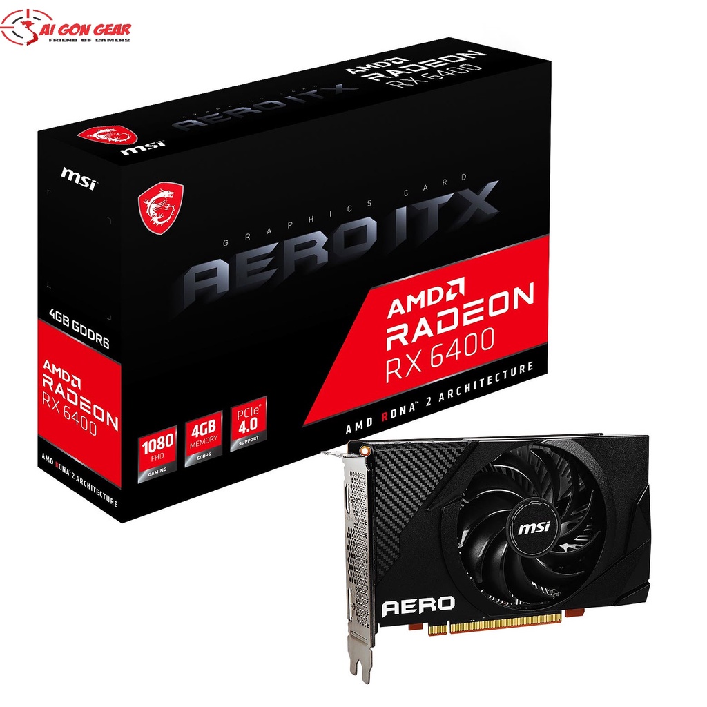 VGA MSI RADEON RX 6400 AERO ITX 4G