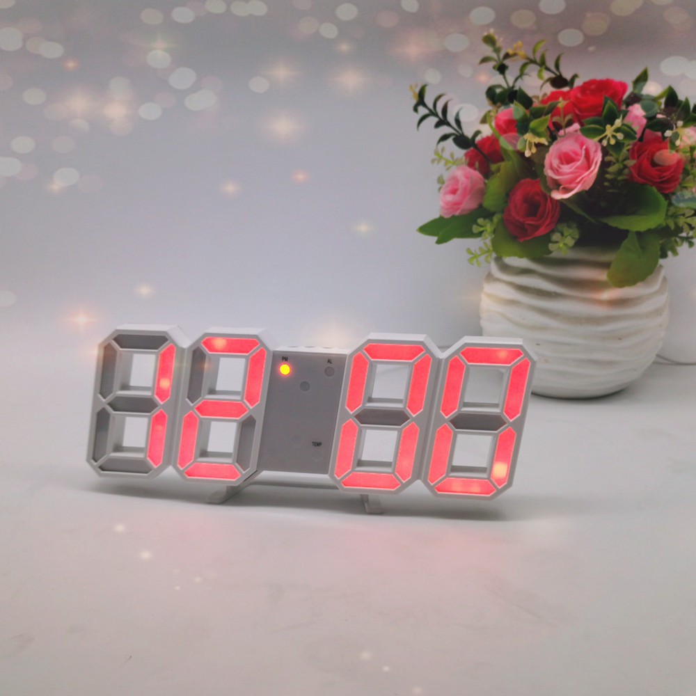 Đồng hồ LED 3D treo tường, để bàn thông minh TN828 - Trang trí decor vintage căn phòng Smart Clock