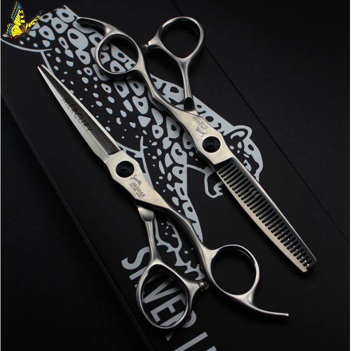 Bộ kéo cắt tóc jaguar con báo (mua cặp tặng bao da, chỉnh kéo, lược toni guy)